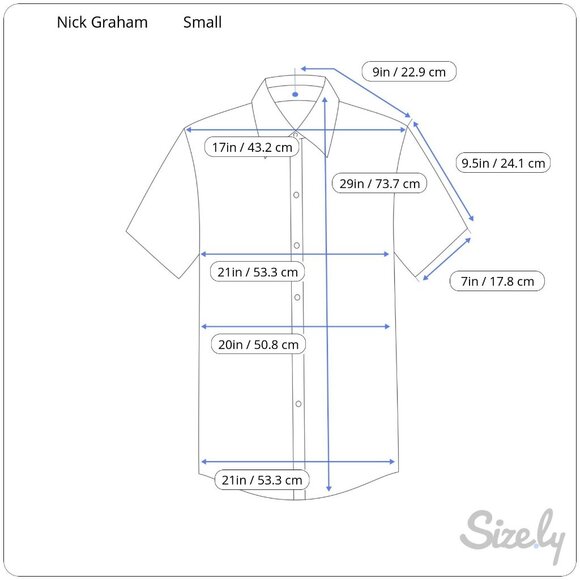 Nick Graham Men's Stretch Short Sleeve Button Up Aqua Shirt Small NWT - Picture 2 of 4